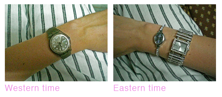Eastern time Western time